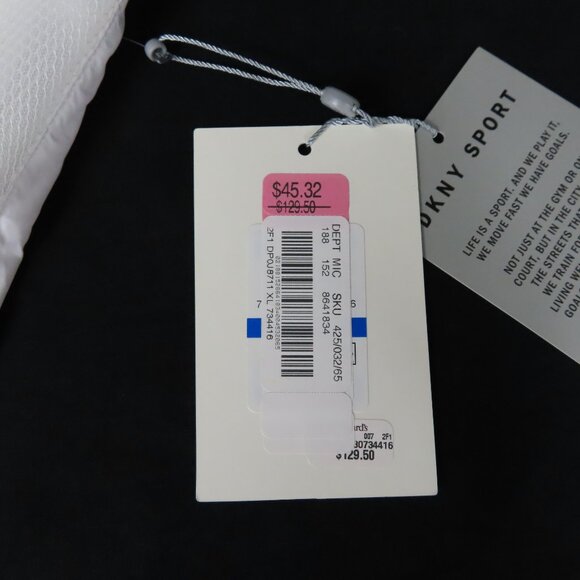 DKNY White and Gray Windbreaker Jacket Sz. XL - Picture 15 of 16